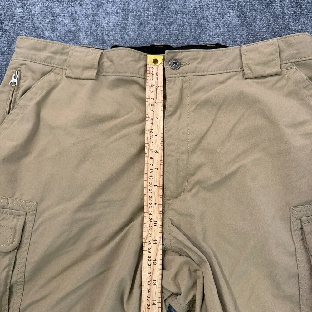 Duluth‎ Trading Co Cargo Shorts Mens 2XL Khaki Nylon Outdoor Utility Hiking